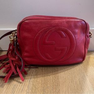 Gucci Soho Crossbody Bag Red